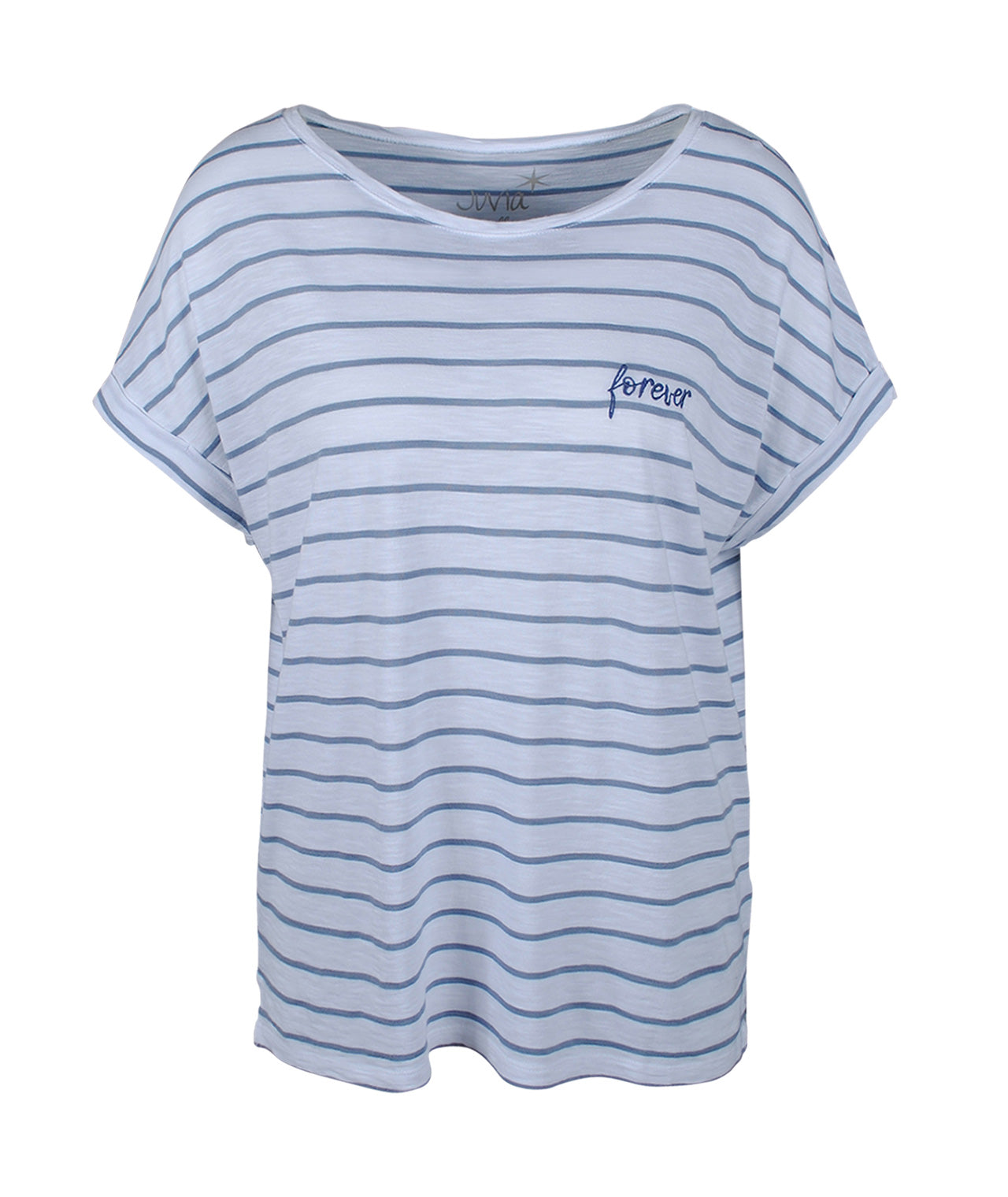 Boxyshirt Ringel | blau