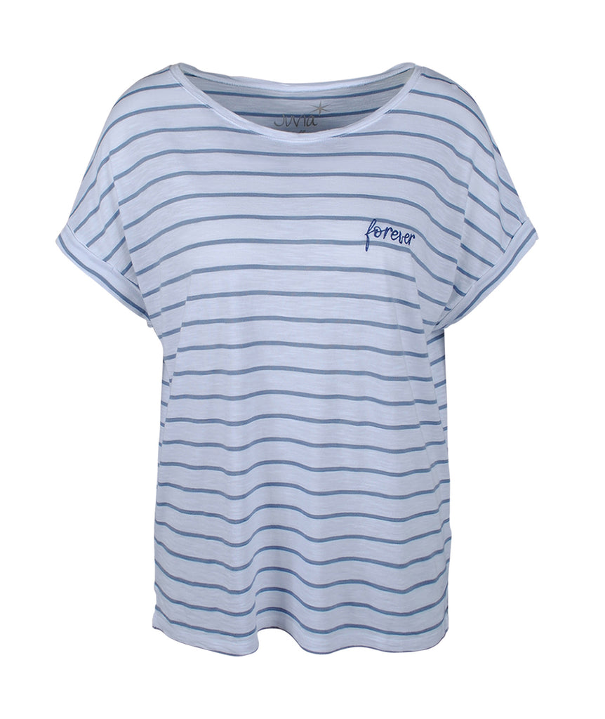 Boxyshirt Ringel | blau