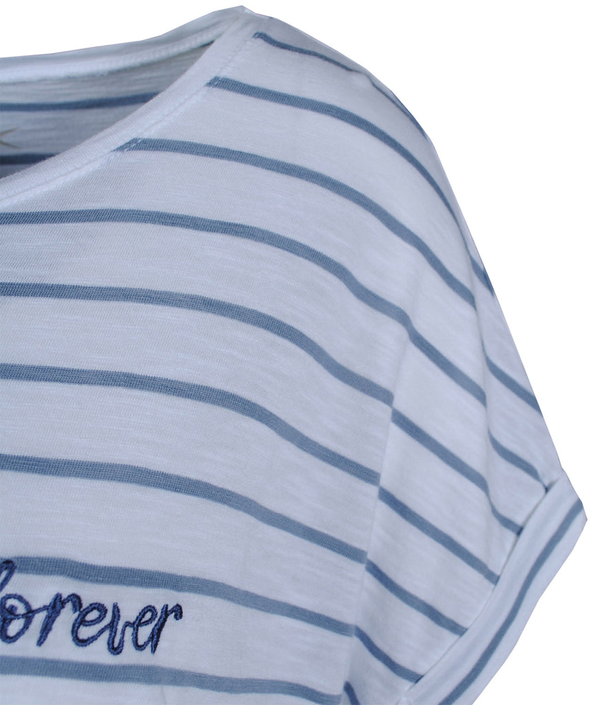 Boxyshirt Ringel | blau