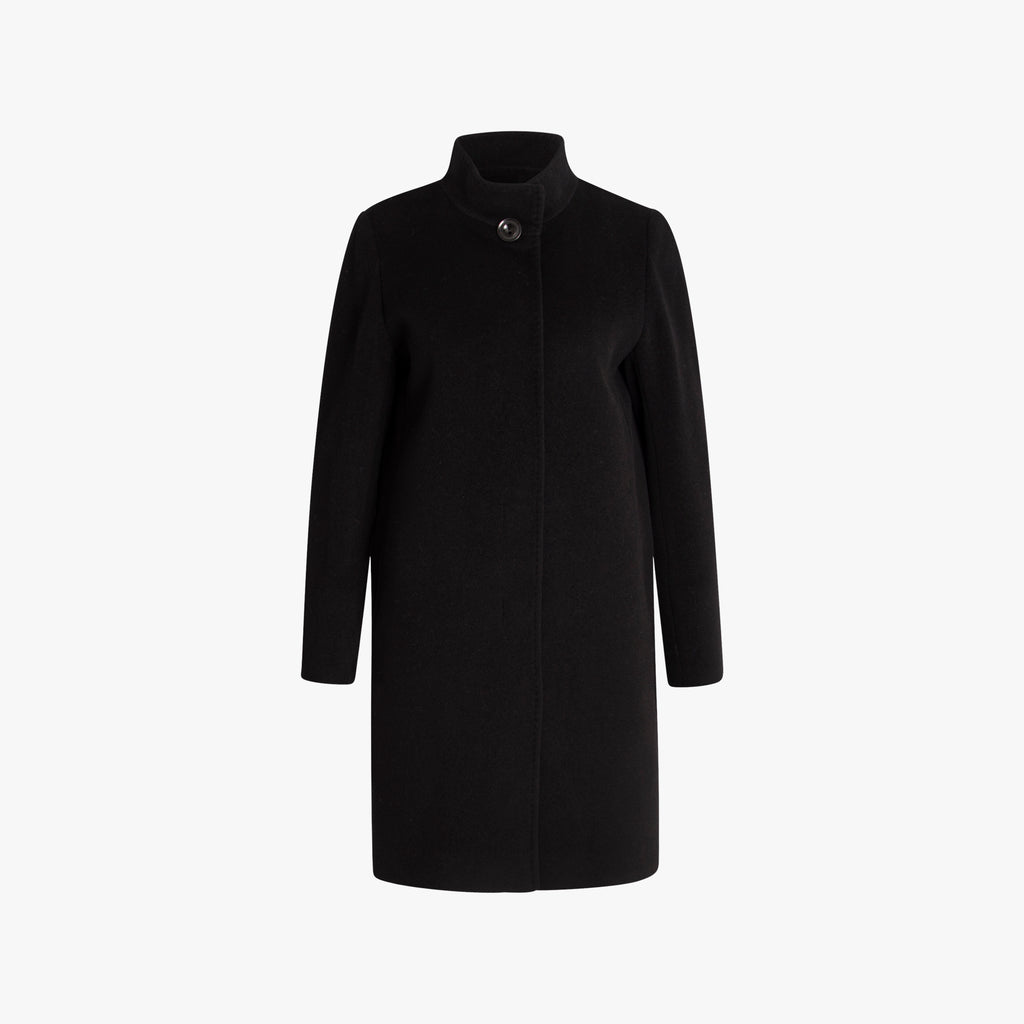 Mantel Wolle/Cashmere | schwarz