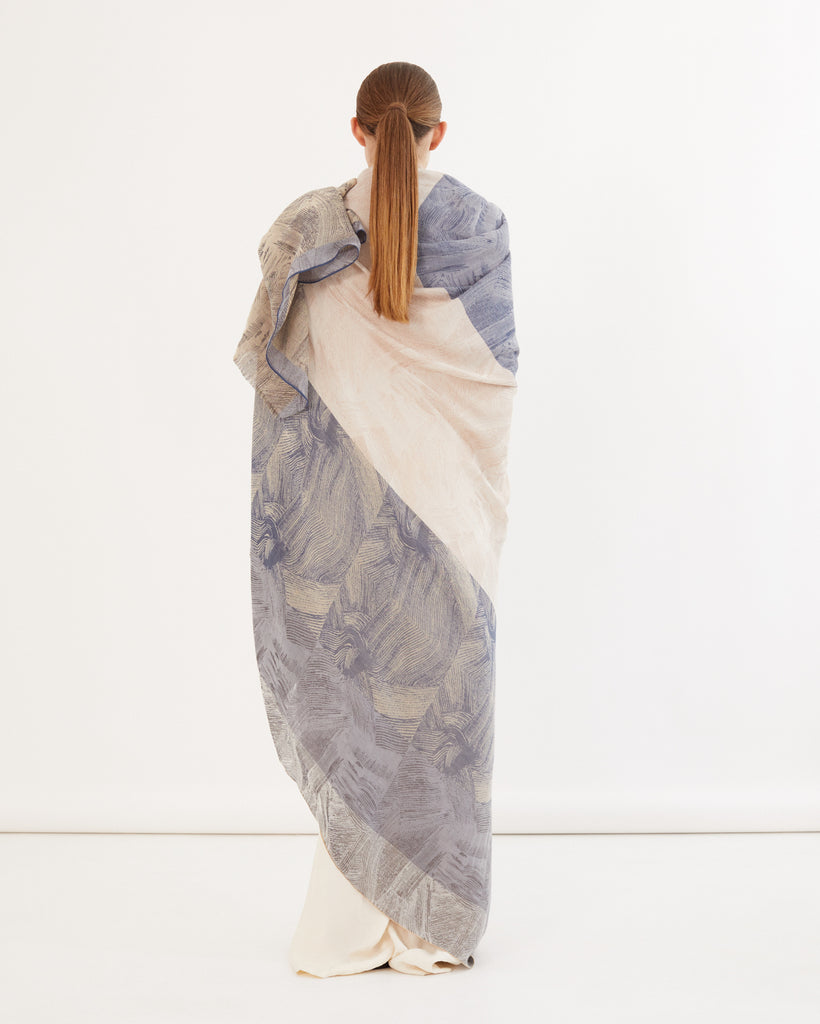 Traits Paris Schal Coeur 50x190cm | taupe