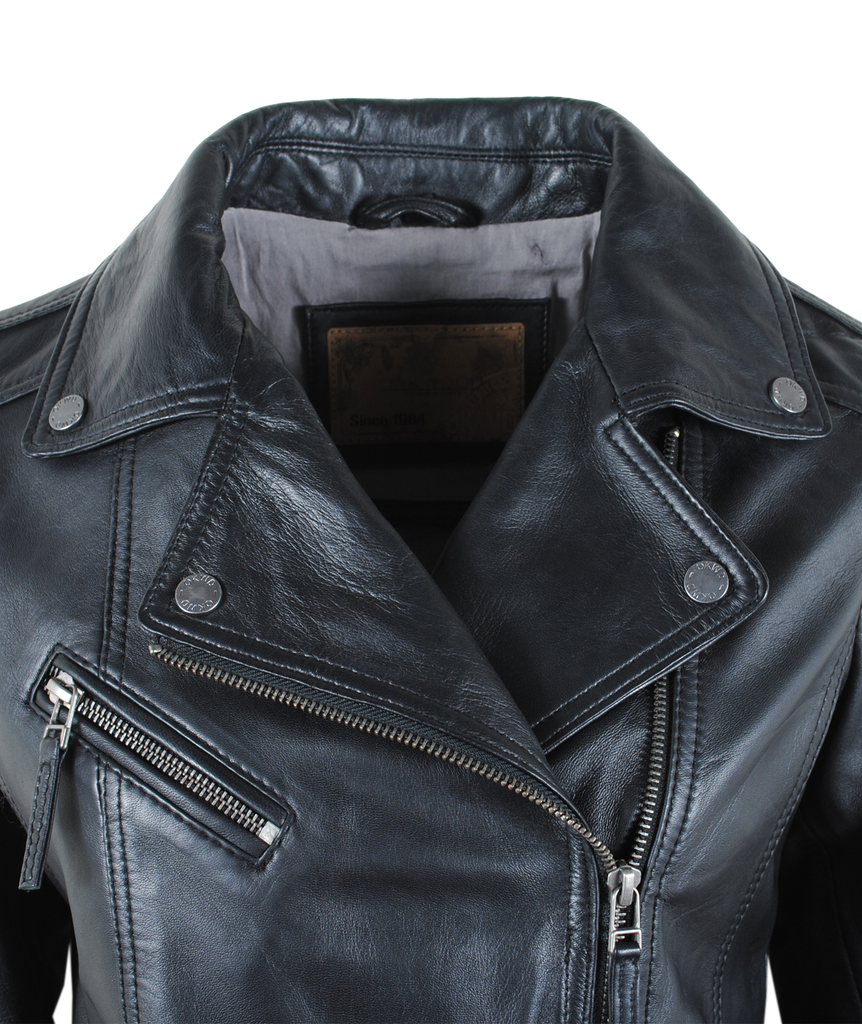 Bikerjacke | schwarz