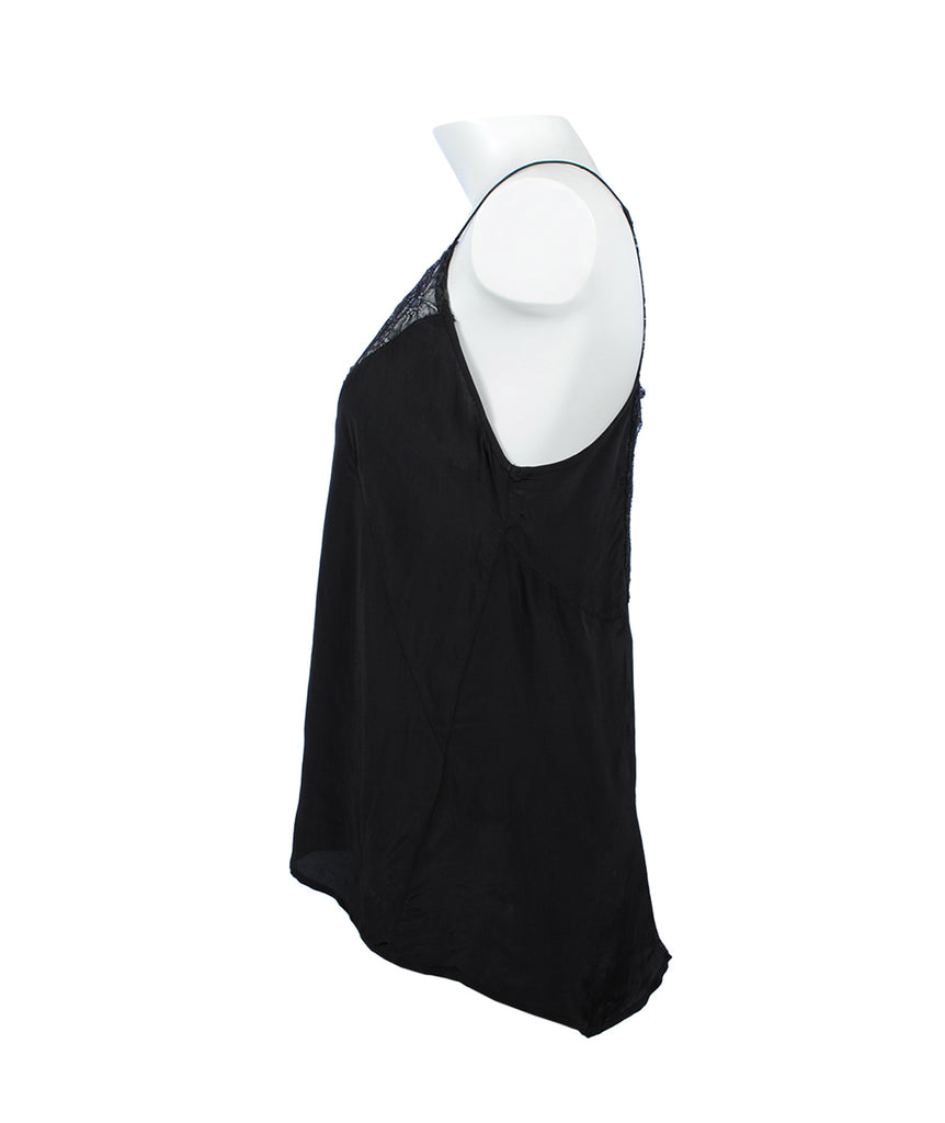 Spitzentop | schwarz
