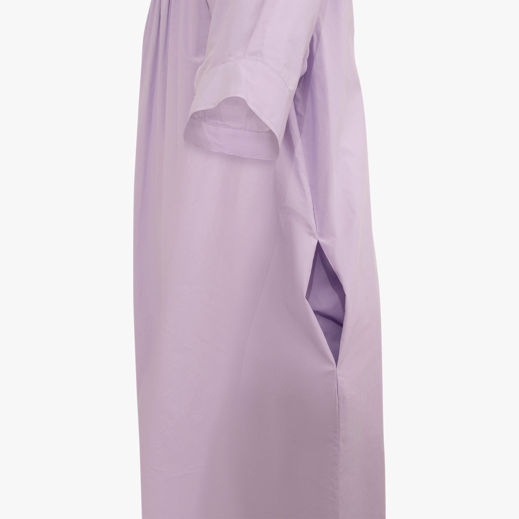 Ottod'ame Stehkragenkleid Papertouch | lavendel