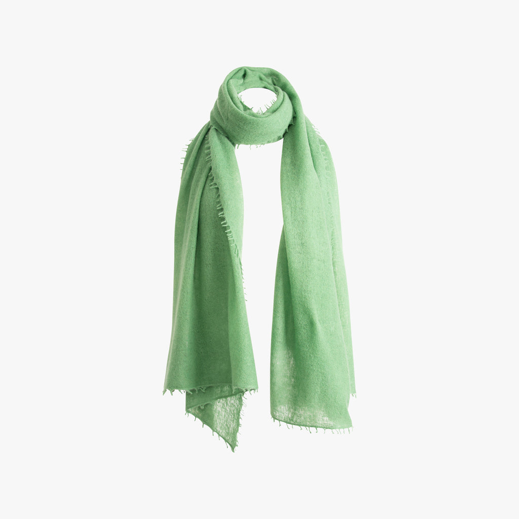Bakaree Schal gefilztes Cashmere | grün