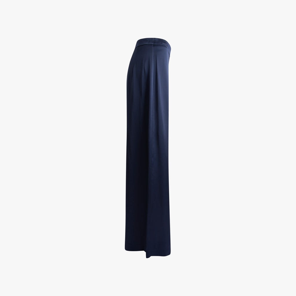 Ottod'ame Marlenehose glänzend | dunkelblau
