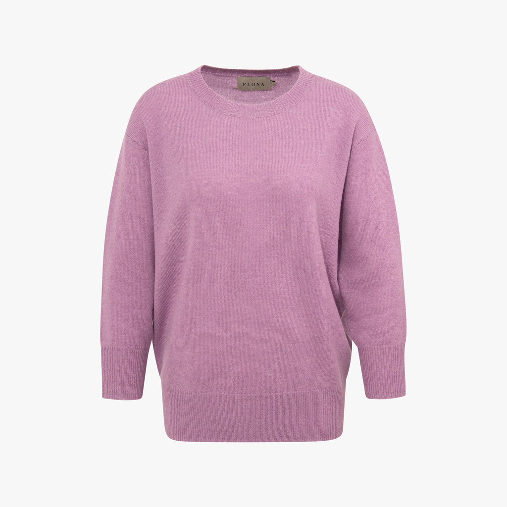 Flona RH-Pullover Loose Knit | lila