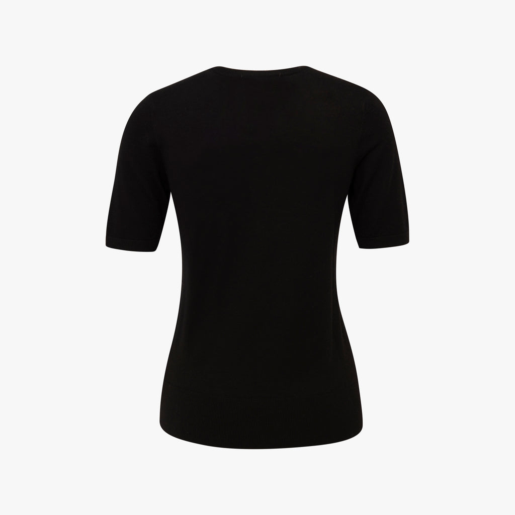 Flona 1/2 RH-Pullover Cashmere | schwarz