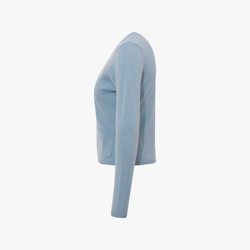 Absolute Cashmere Cashmere-Jacke kz. | hellblau