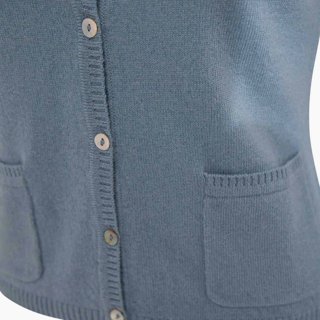 Absolute Cashmere Cashmere-Jacke kz. | hellblau