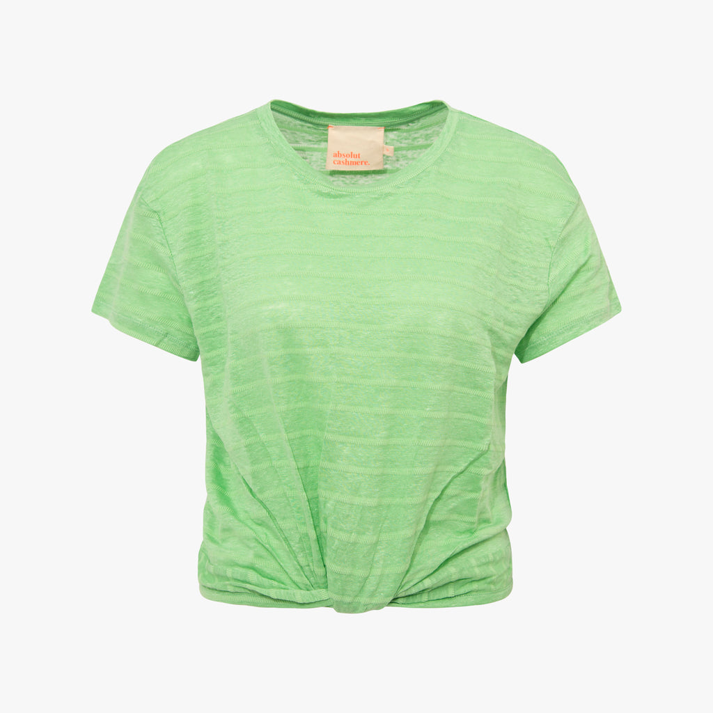 Absolute Cashmere 1/2 Shirt Knoten | hellgrün