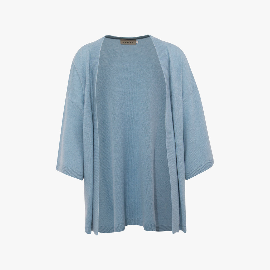 Absolute Cashmere Cardigan Cashmere open | hellblau