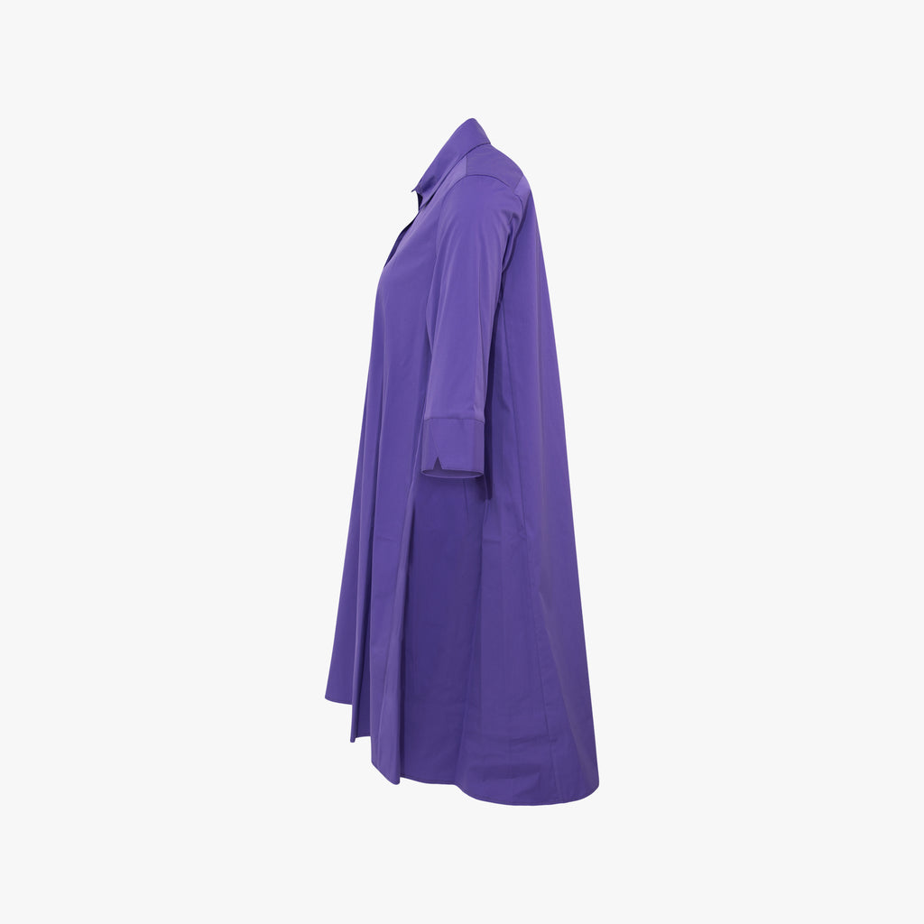The White Shirt Hemdblusenkleid uni | lila