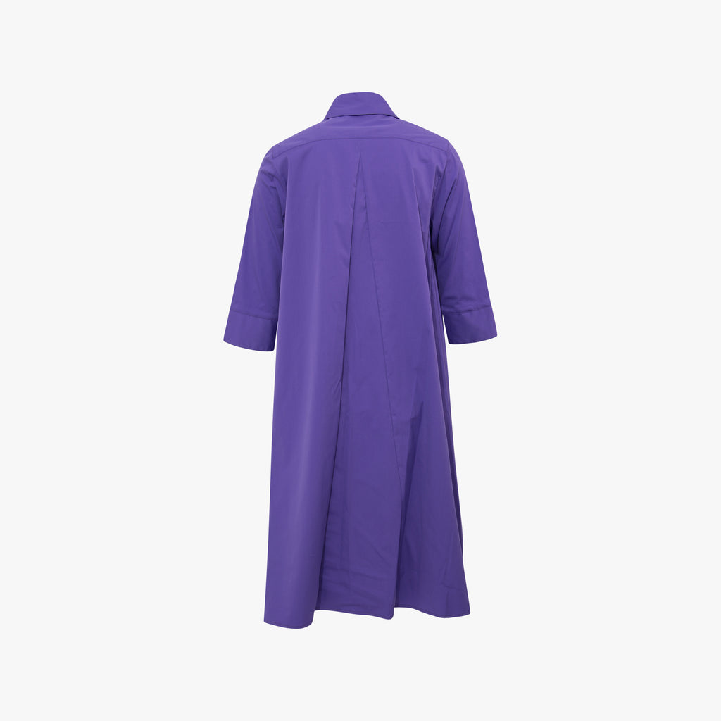 The White Shirt Hemdblusenkleid uni | lila