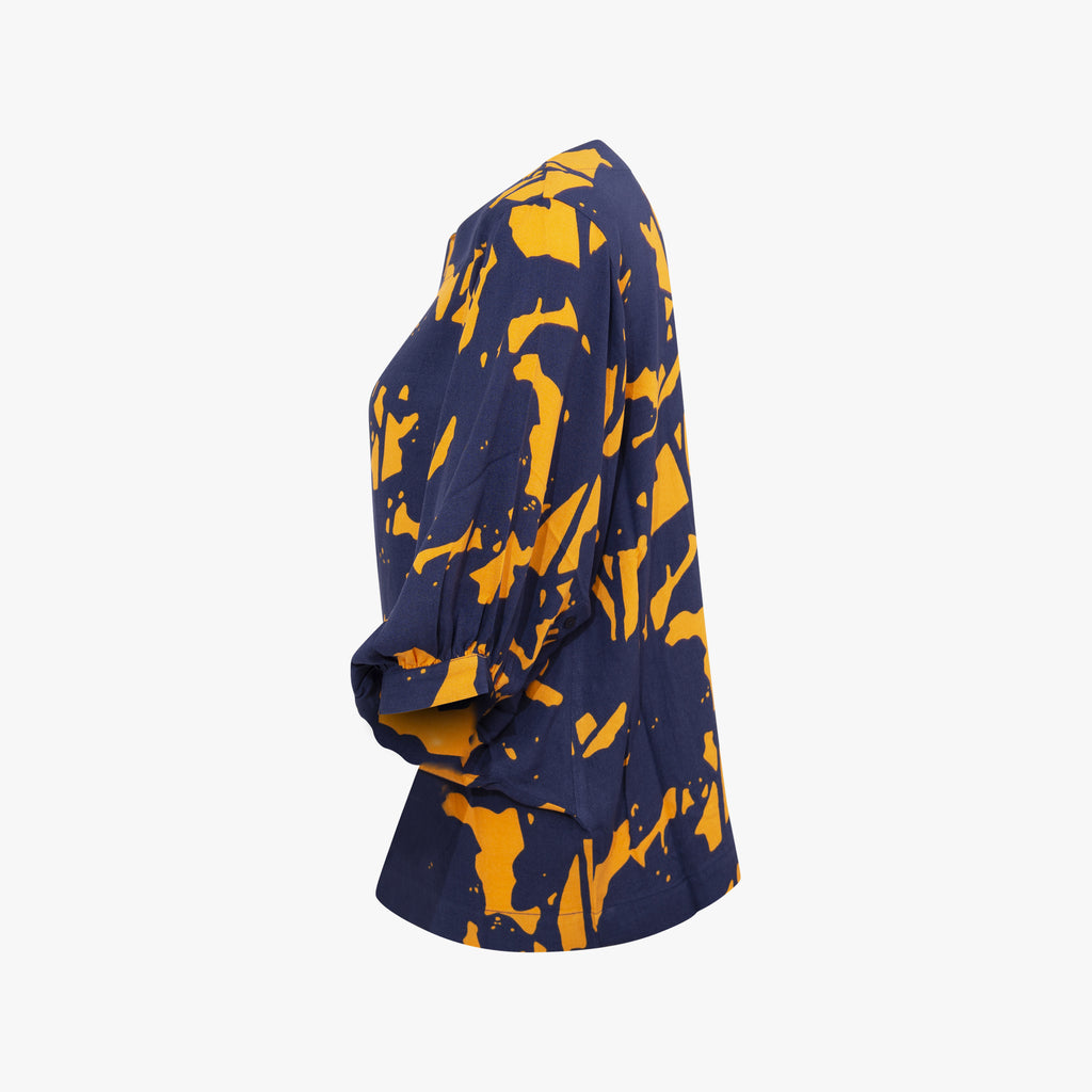 SKFK Bluse Schattenprint | orange