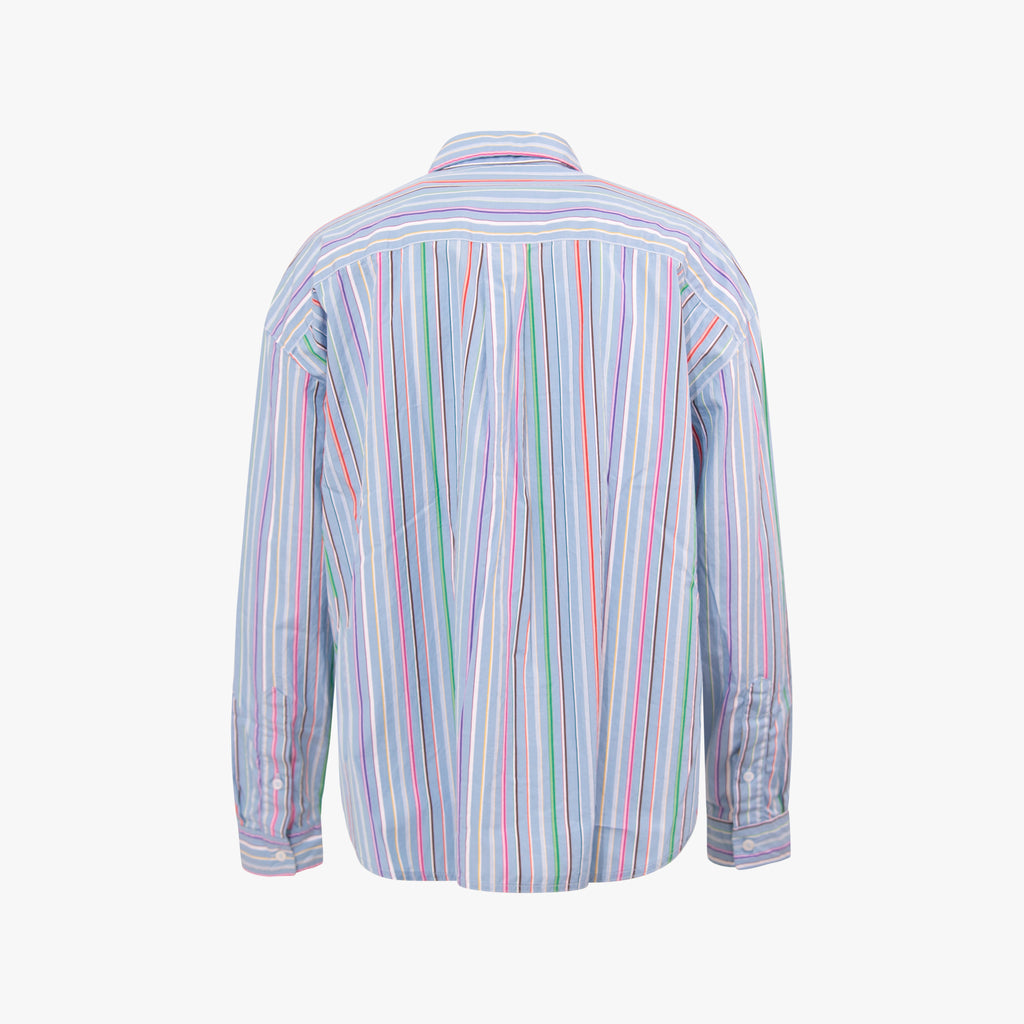 The White SHirt 1/1 Bluse Finestripe | hellblau