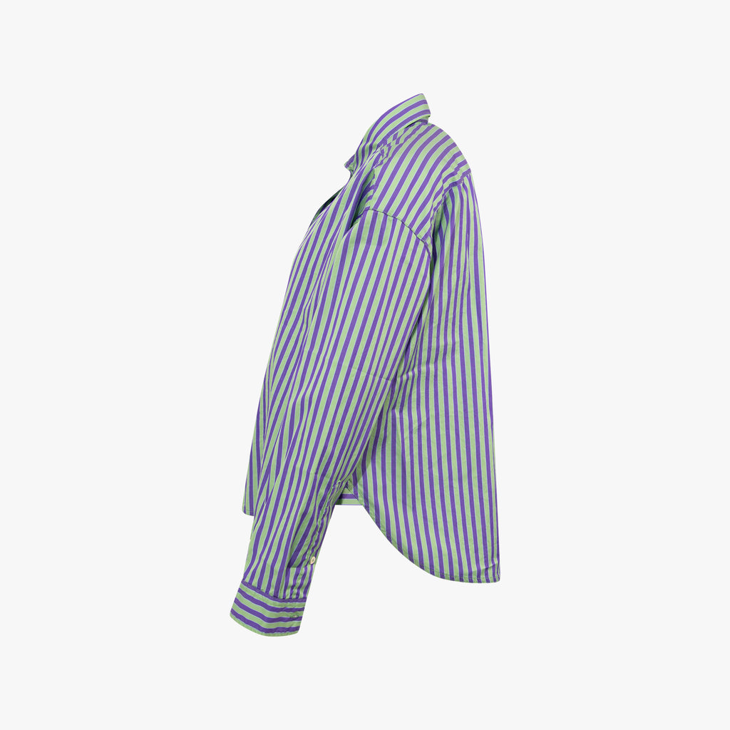 The White SHirt 1/1 Bluse Finestripe | grün