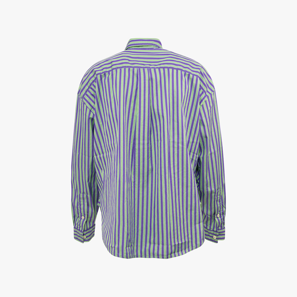 The White SHirt 1/1 Bluse Finestripe | grün