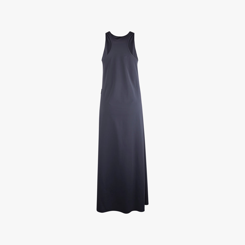 Maxikleid ohne Ärmel | blaugrau