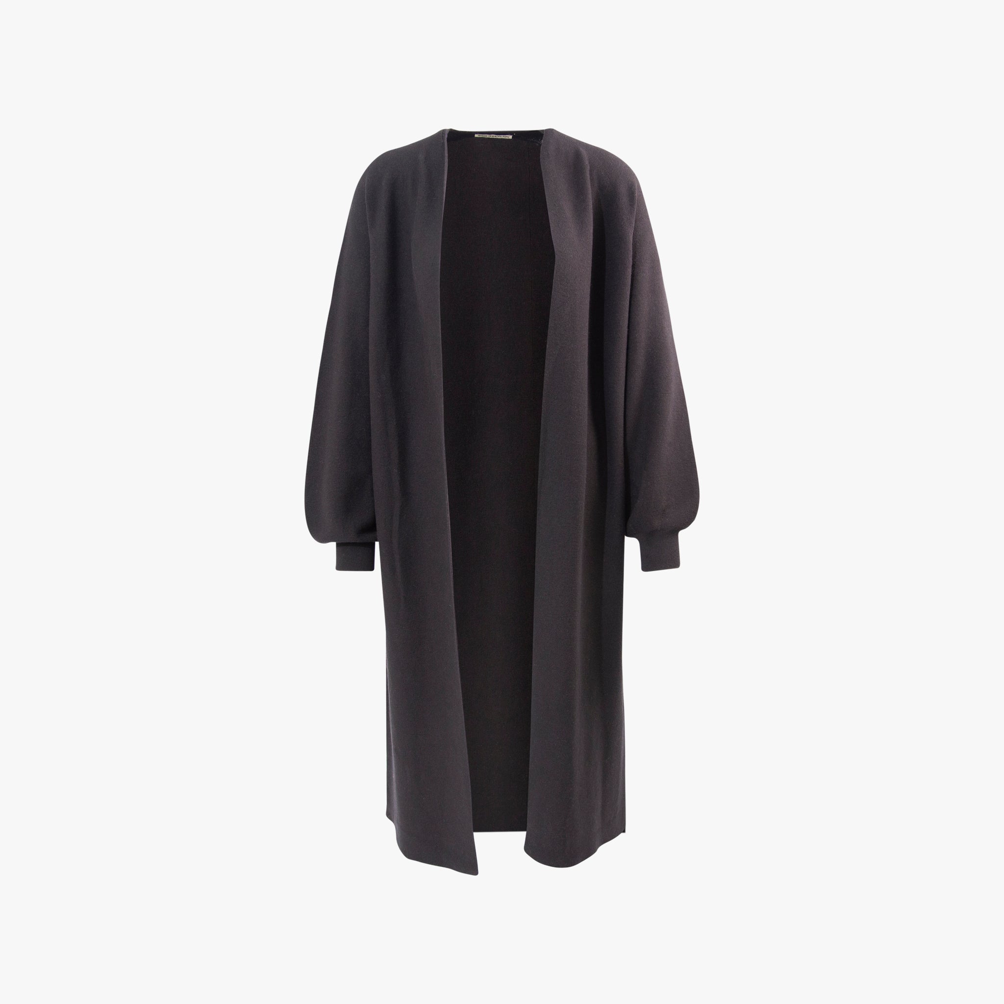 Strickmantel | schwarz