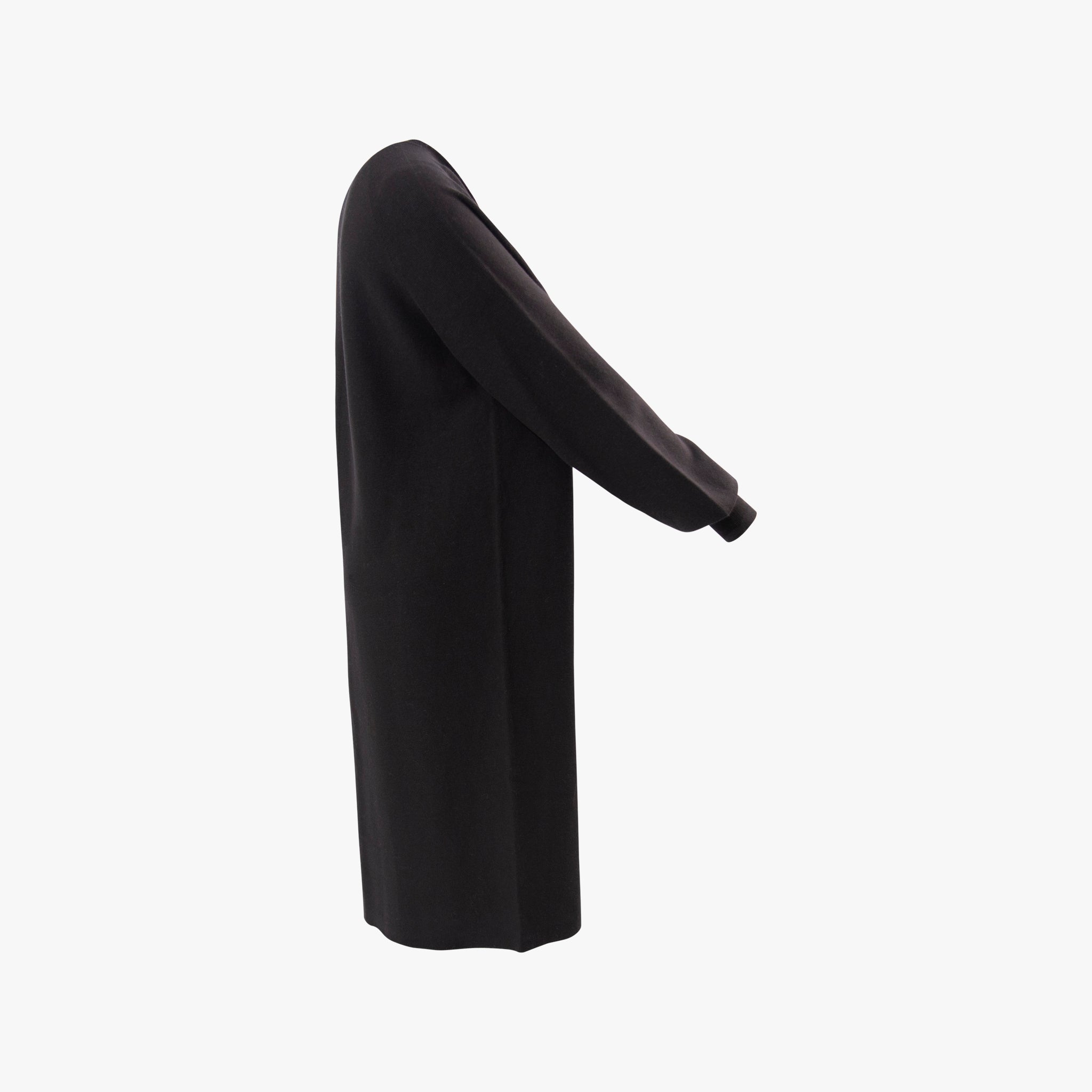 Strickmantel | schwarz
