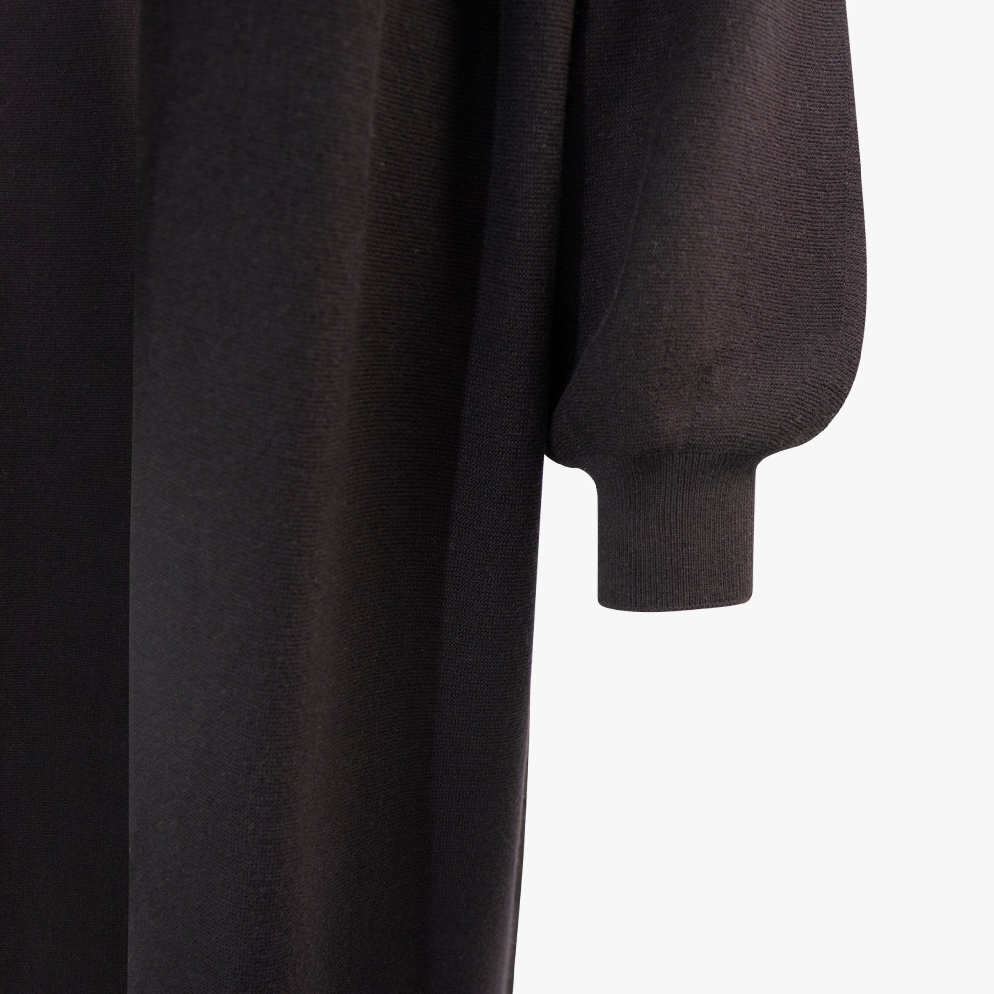 Strickmantel | schwarz