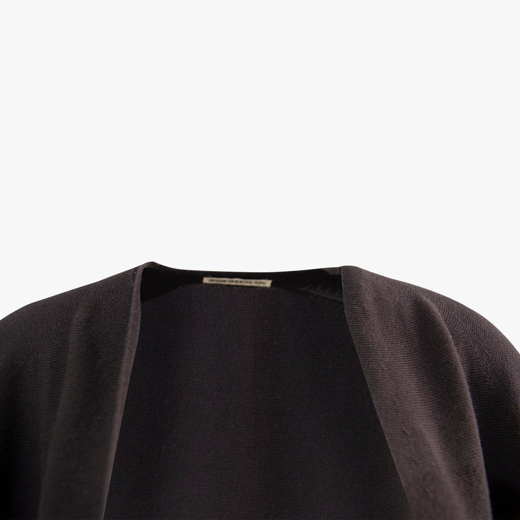 Strickmantel | schwarz