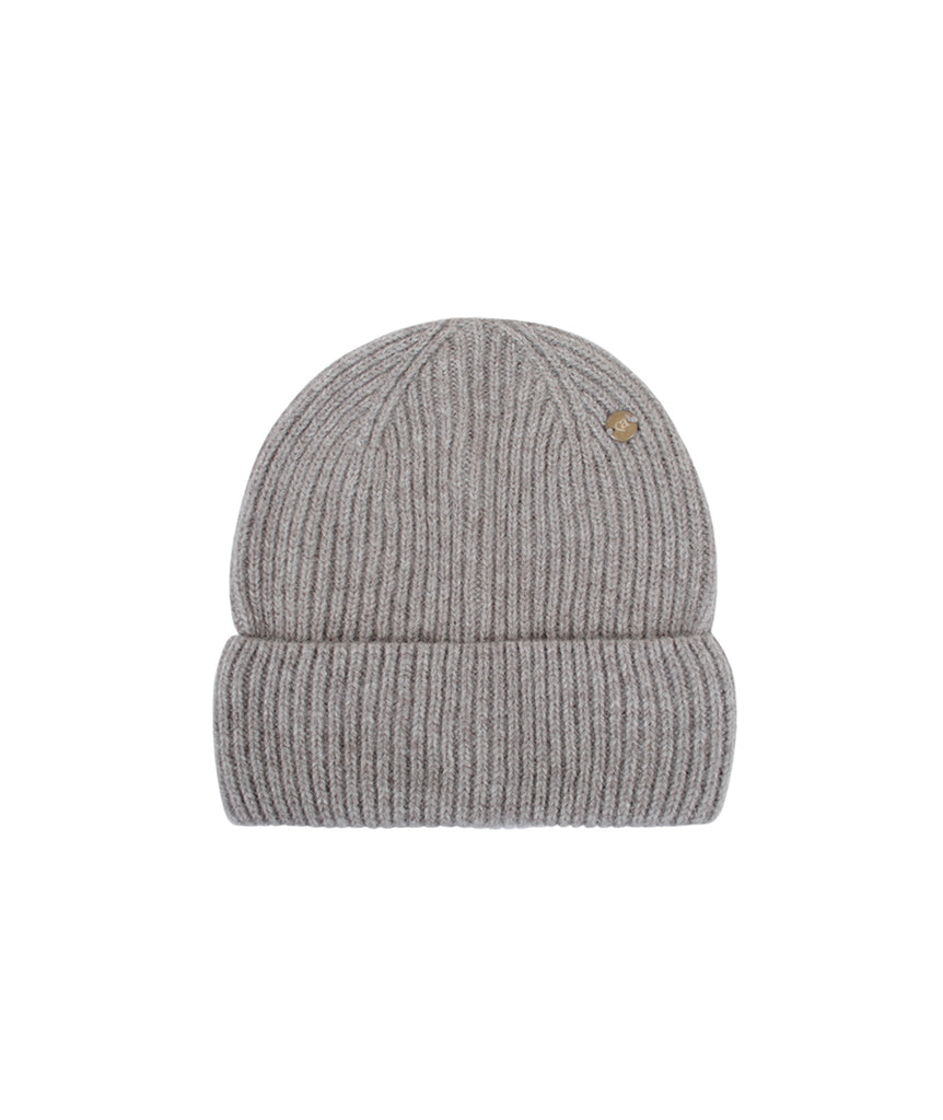 Feinstrickmütze Cashmere | braunmelange