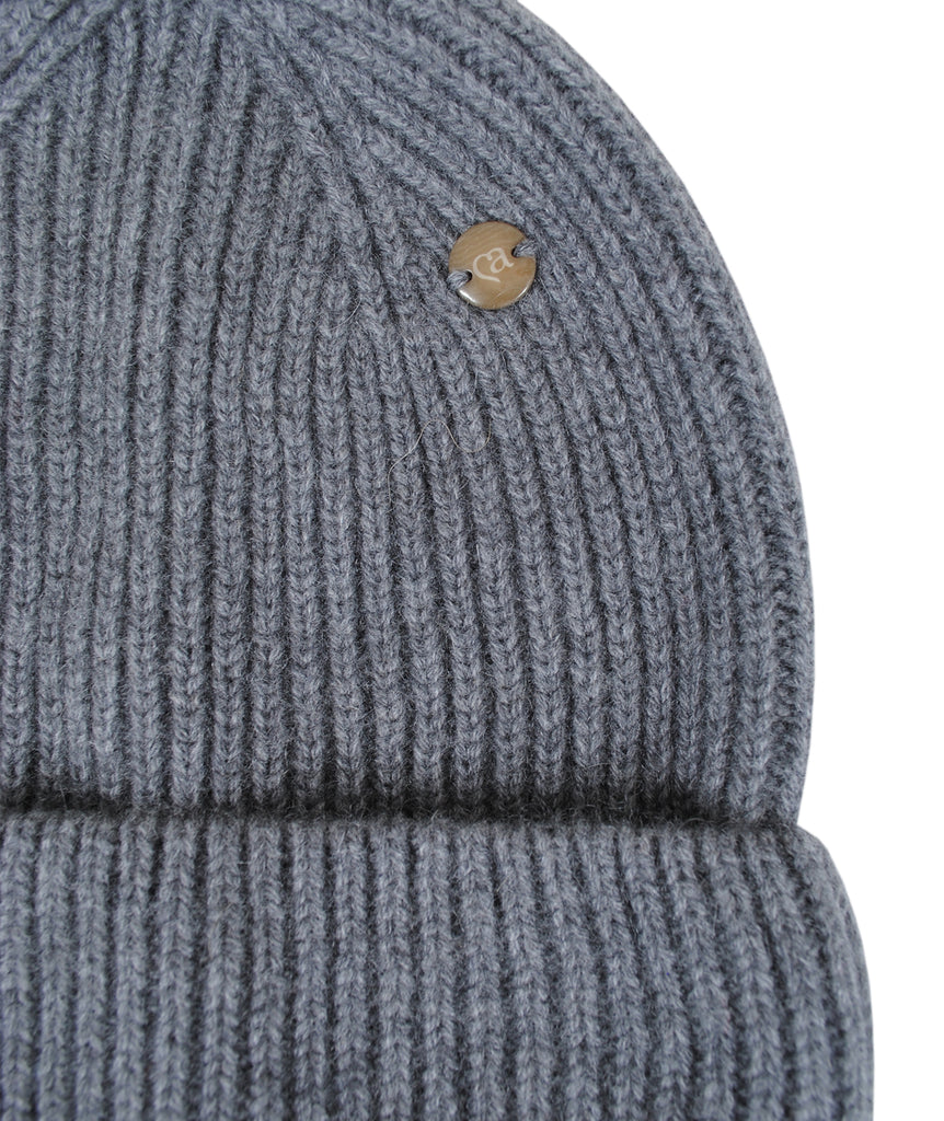 Feinstrickmütze Cashmere | grau