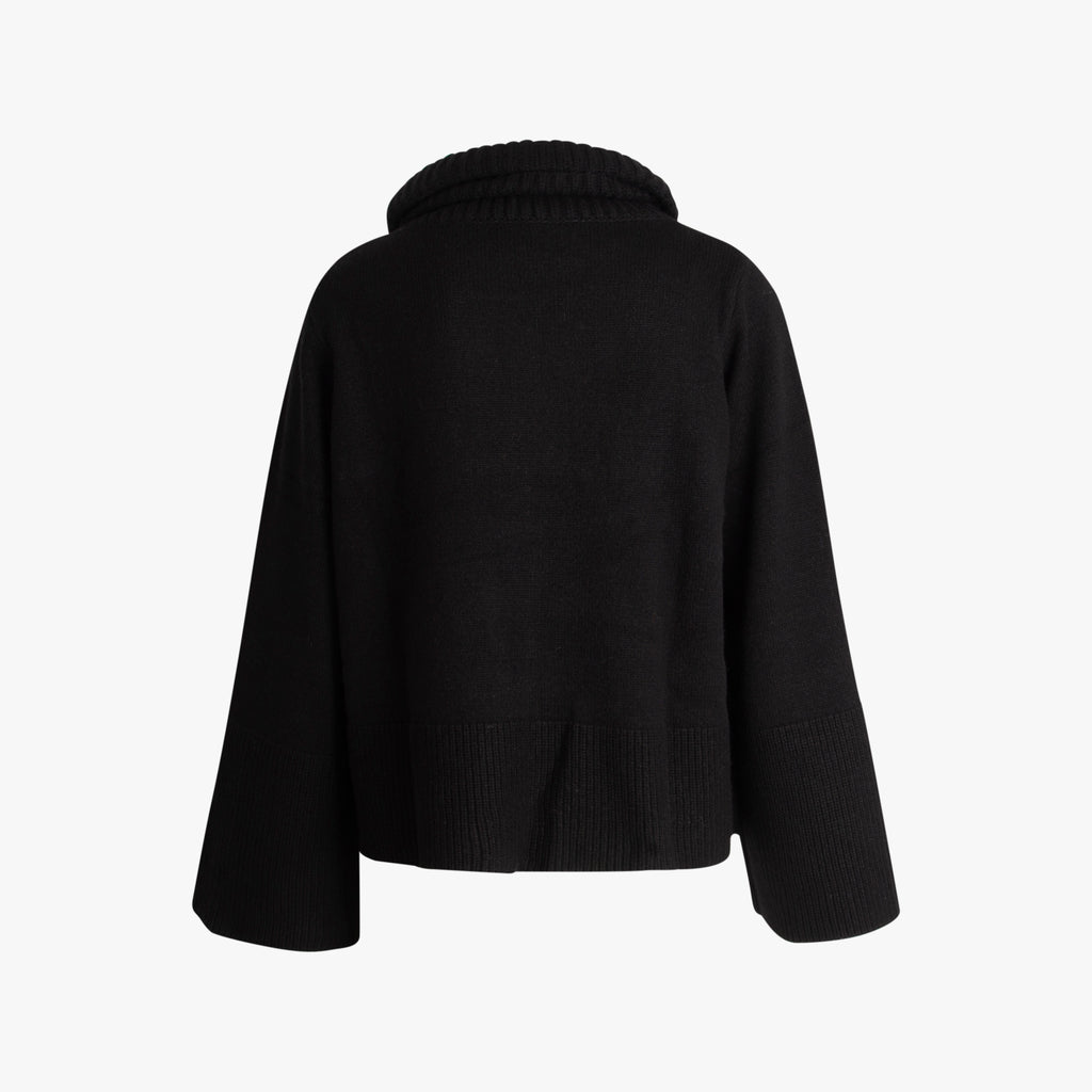 Turtle Pullover | schwarz