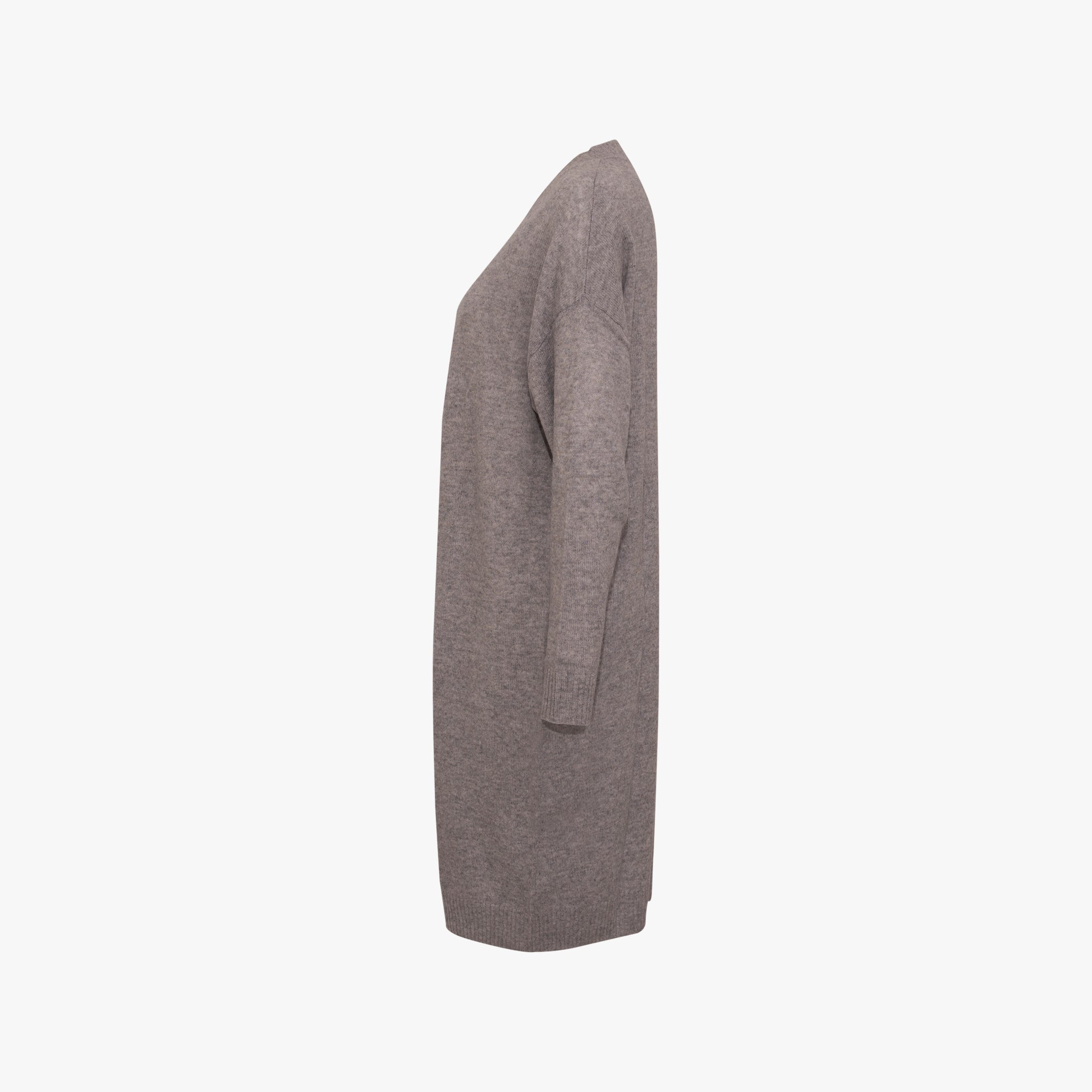 Cardigan Midi Cashmere | graumelange