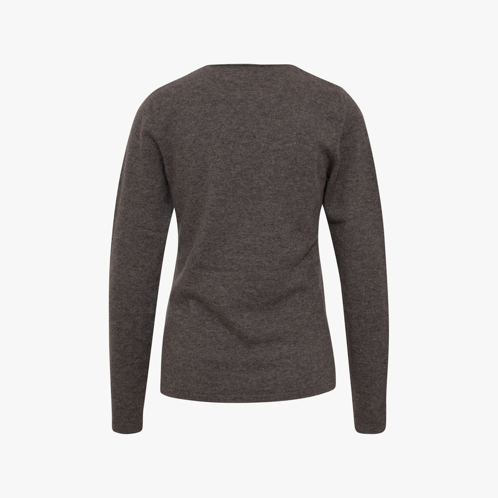 V-Pulli Basic Cashmere | dunkelgrau