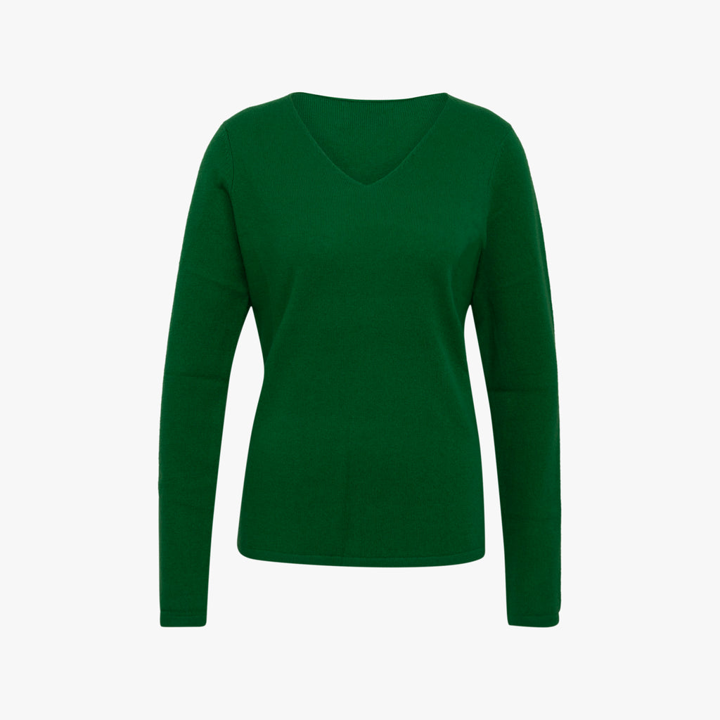V-Pulli Basic Cashmere | gras