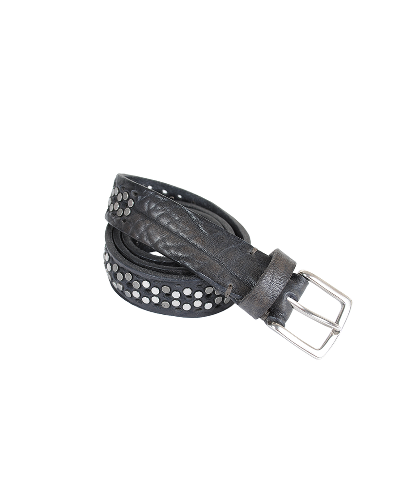 Gürtel Holes/Studes 3cm | dunkelgrau