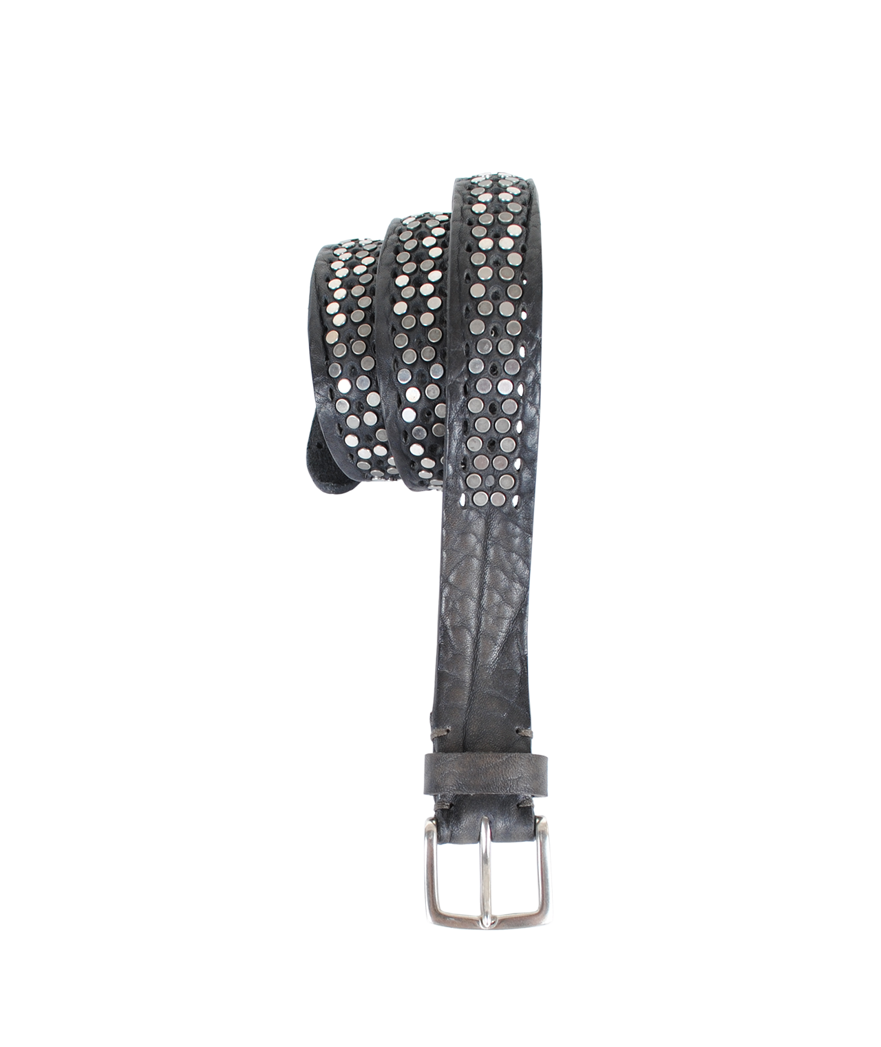 Gürtel Holes/Studes 3cm | dunkelgrau