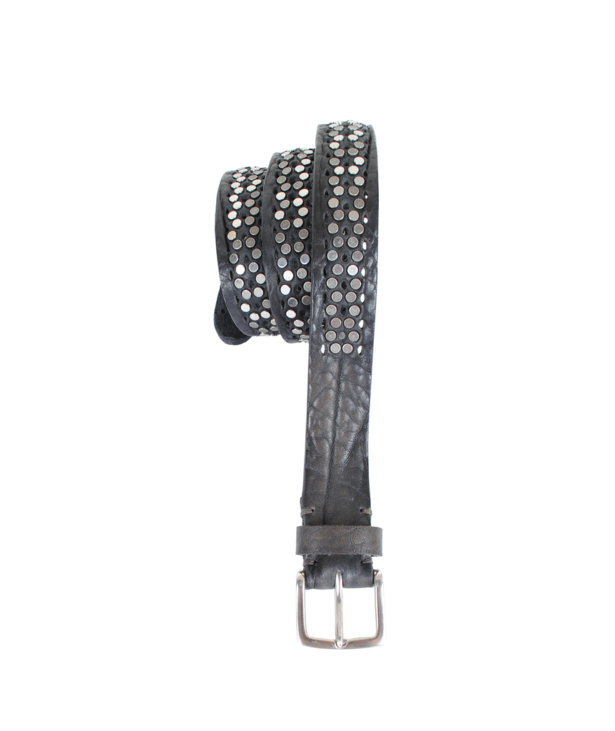 Gürtel Holes/Studes 3cm | dunkelgrau