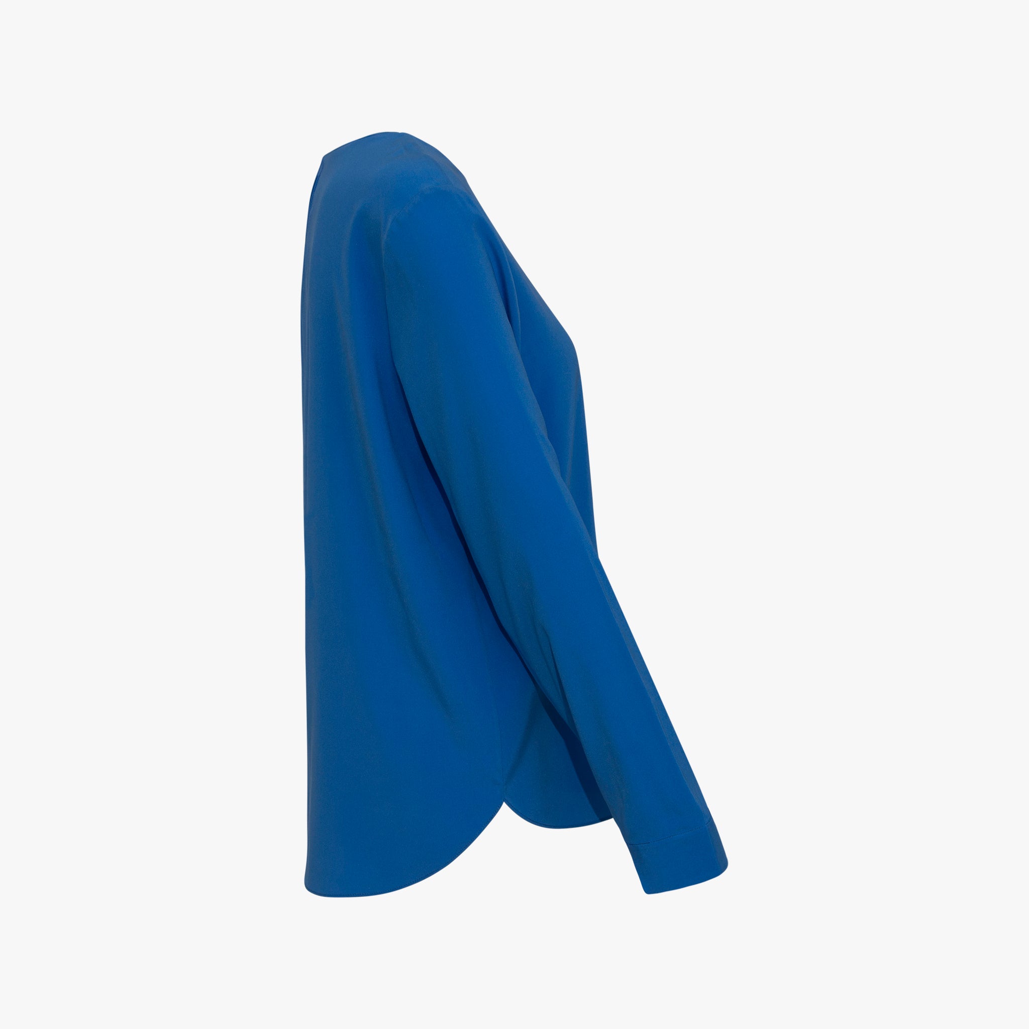 Blusenshirt aus Seide | blau