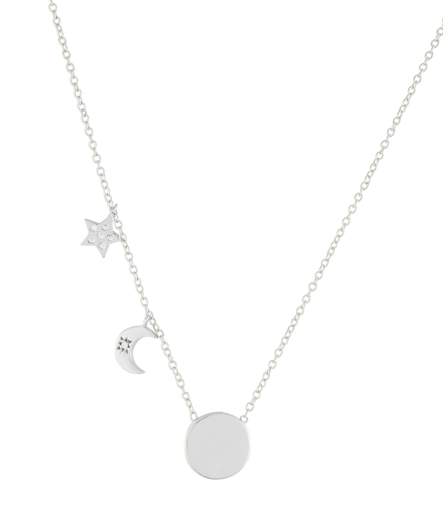 Armband Moon+Star SI | silber