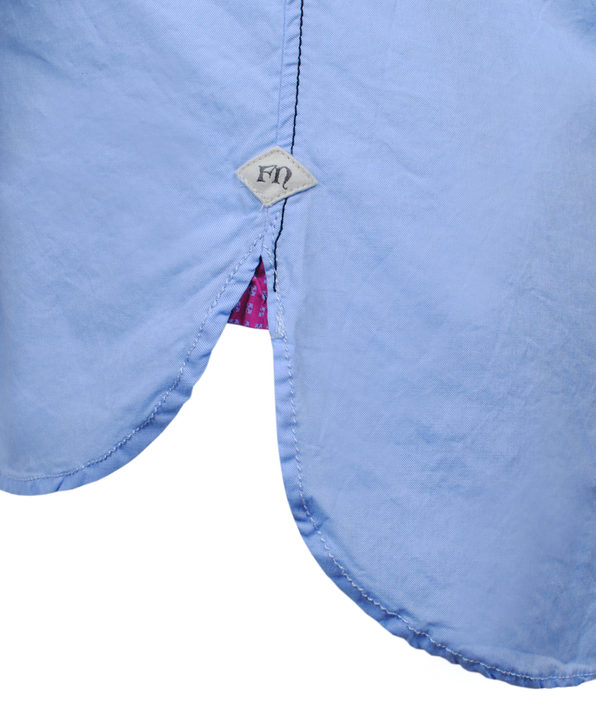 Hemd Stehkragen Sophie | blau