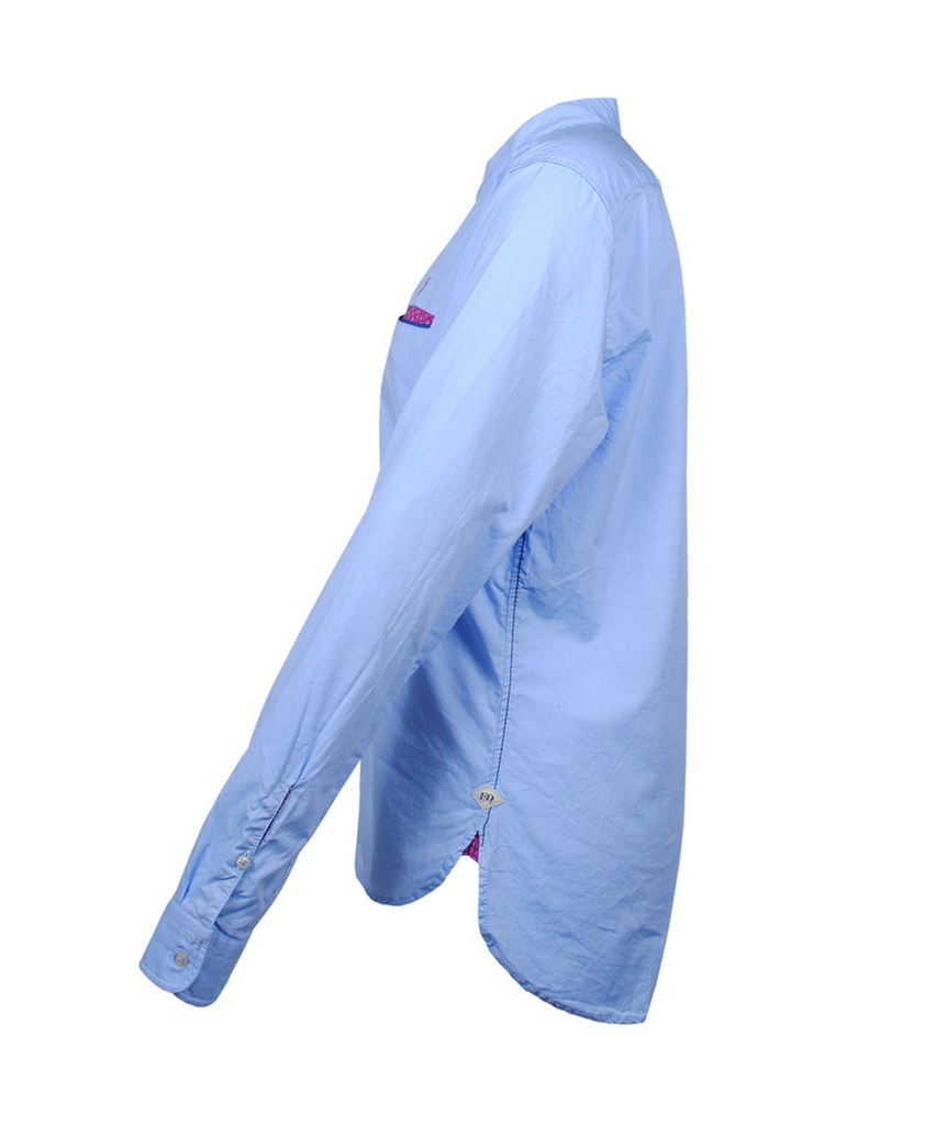 Hemd Stehkragen Sophie | blau