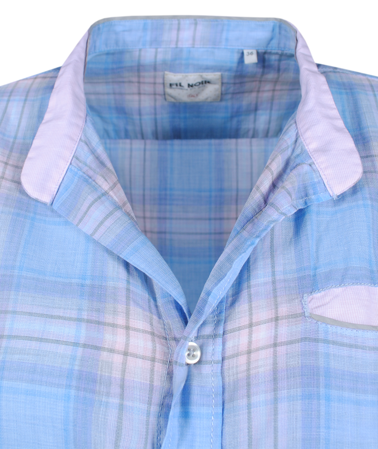 Hemd Stehkragen Sophie | blau