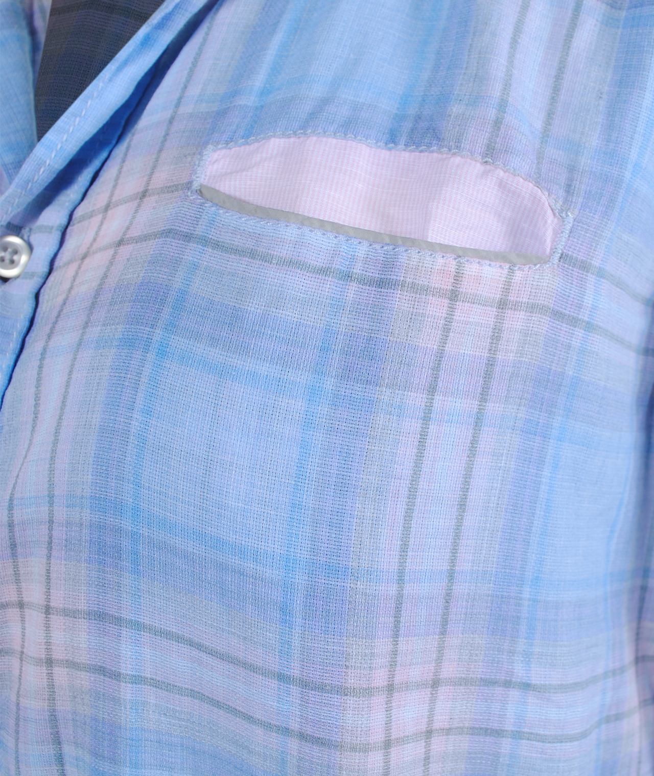 Hemd Stehkragen Sophie | blau