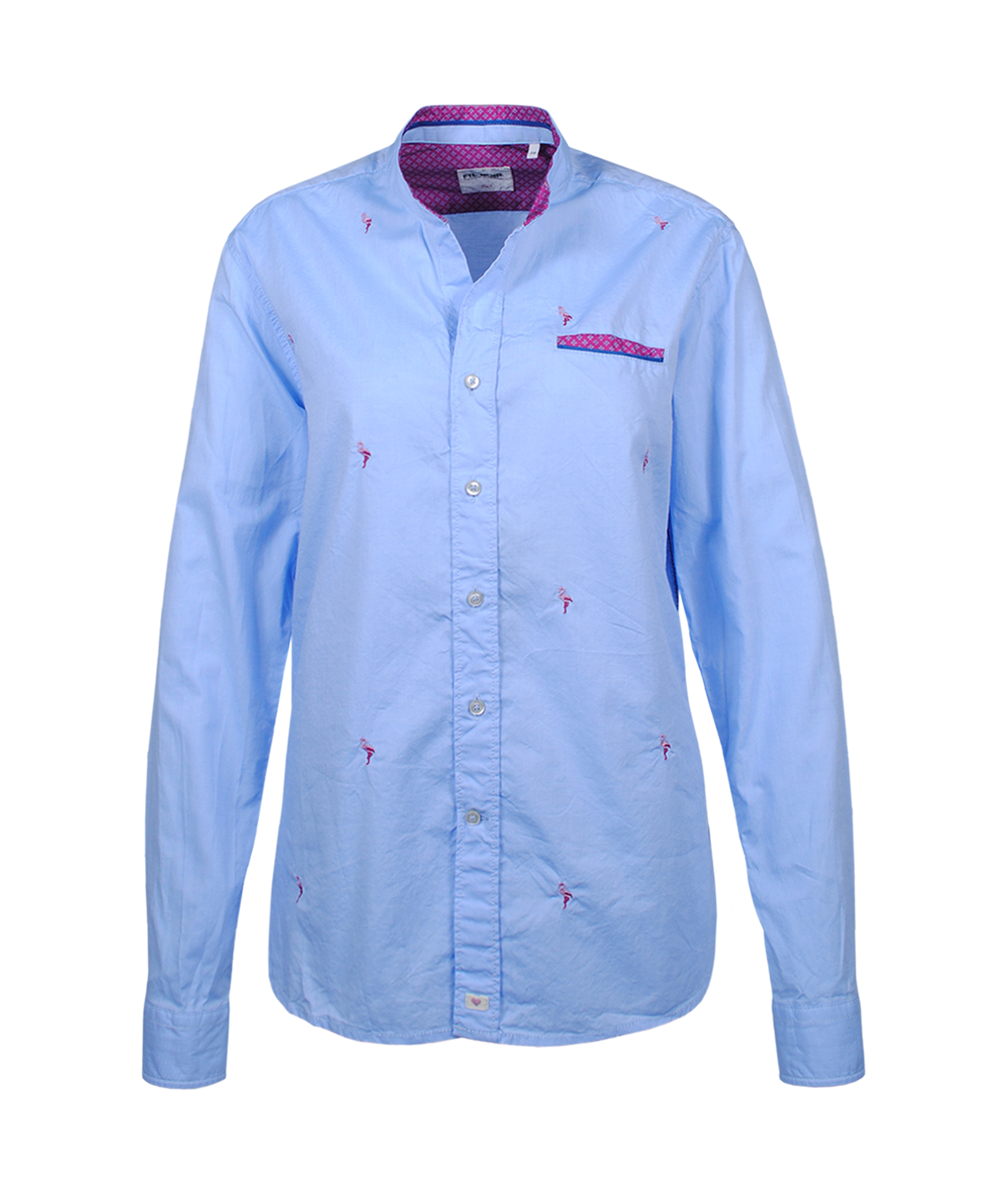 Hemd Stehkragen Sophie | blau