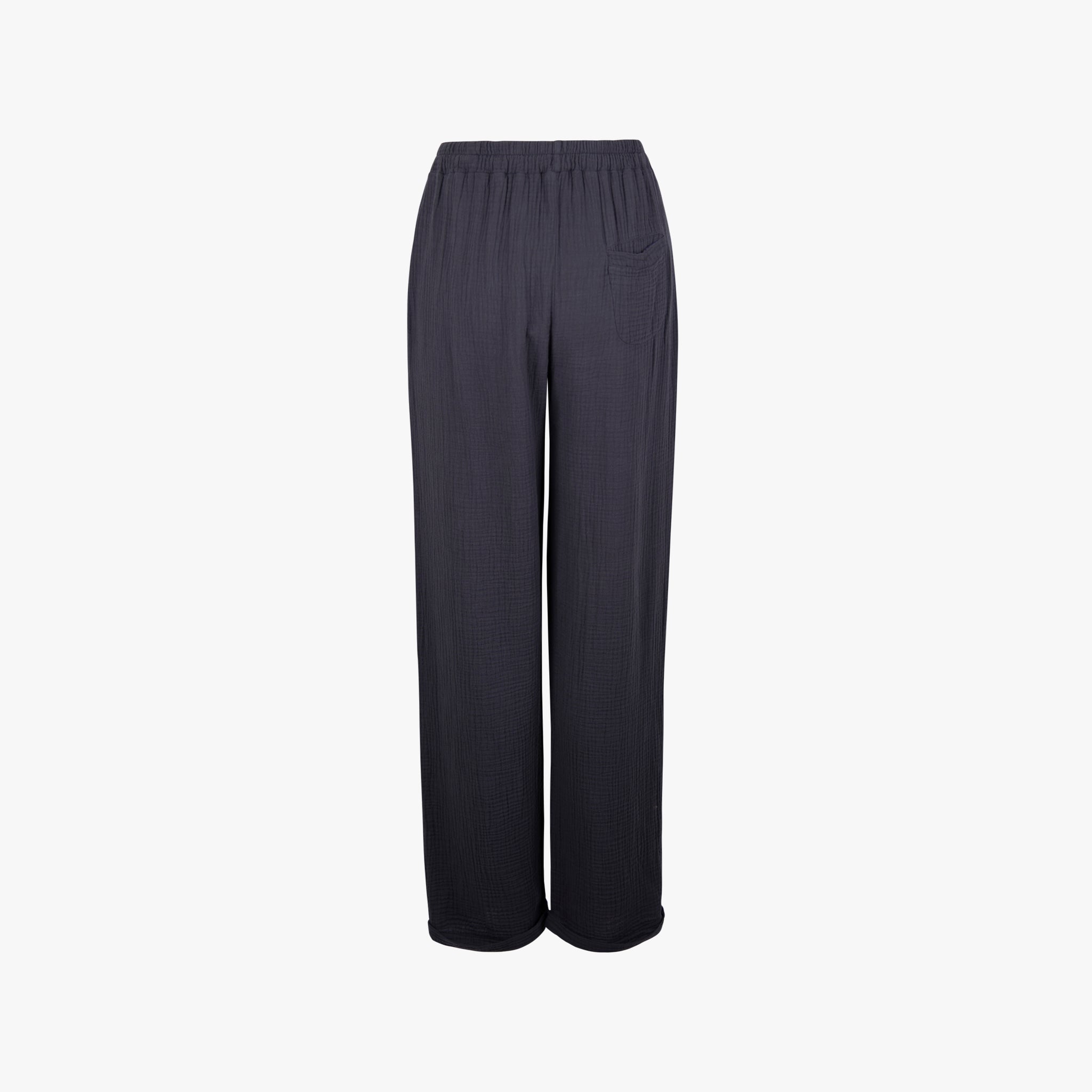 Hose Musselin | blaugrau