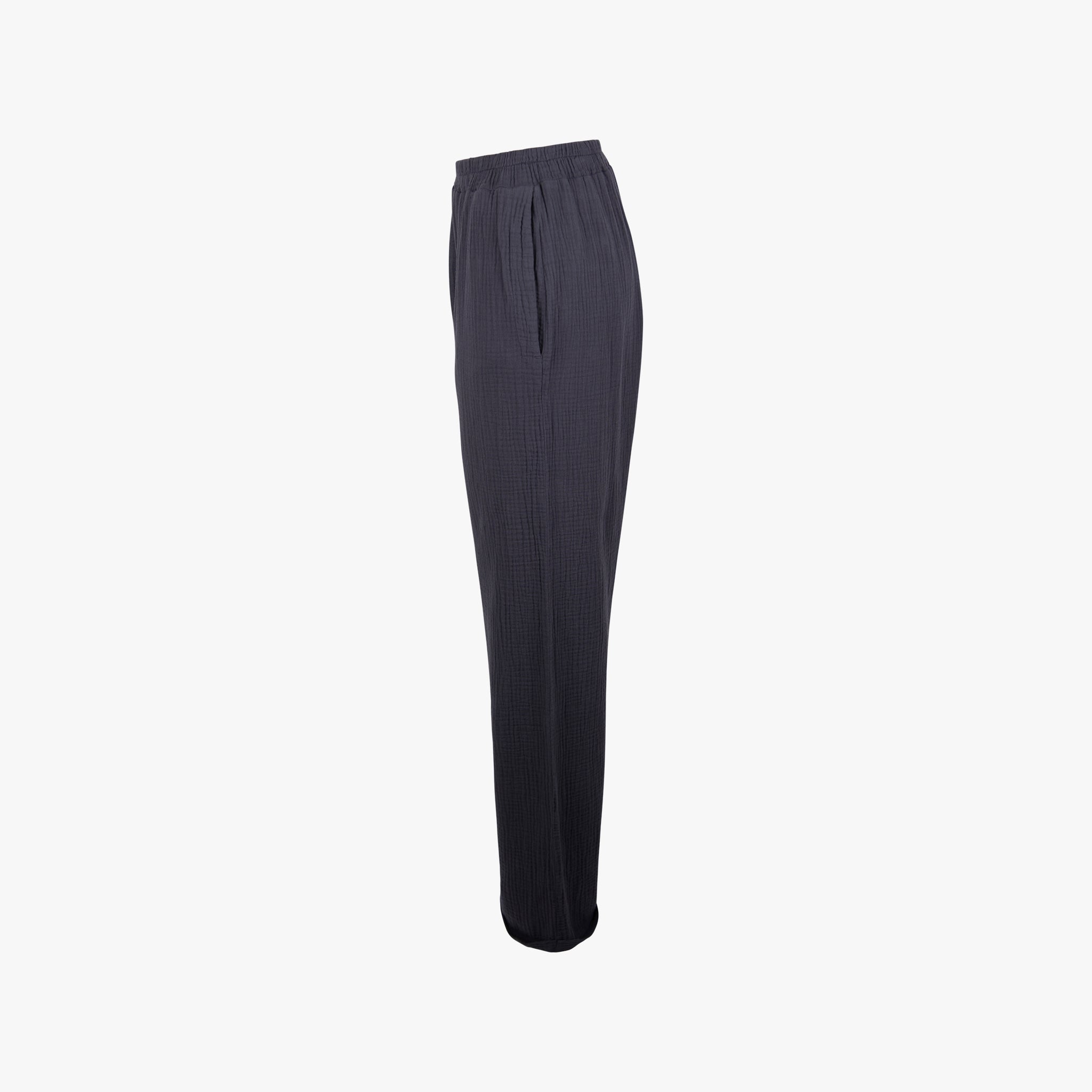 Hose Musselin | blaugrau