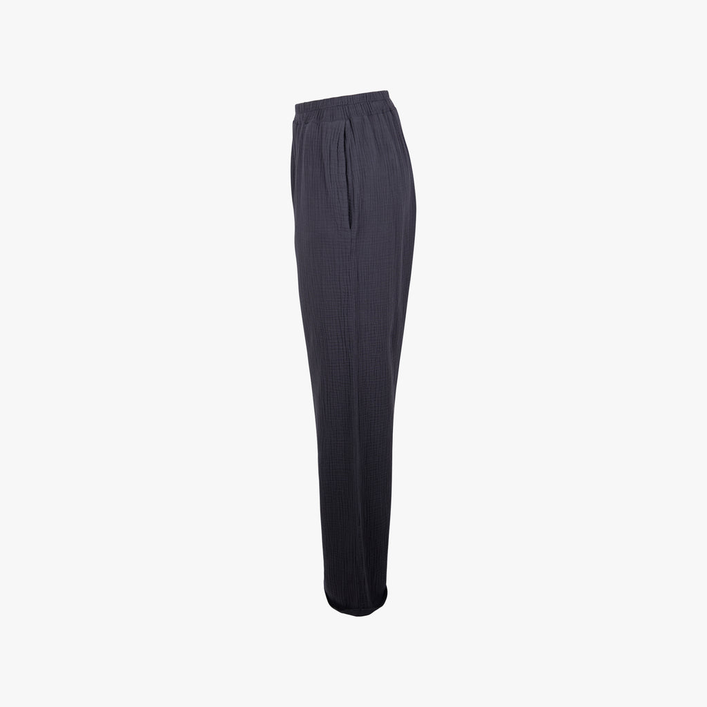 Hose Musselin | blaugrau