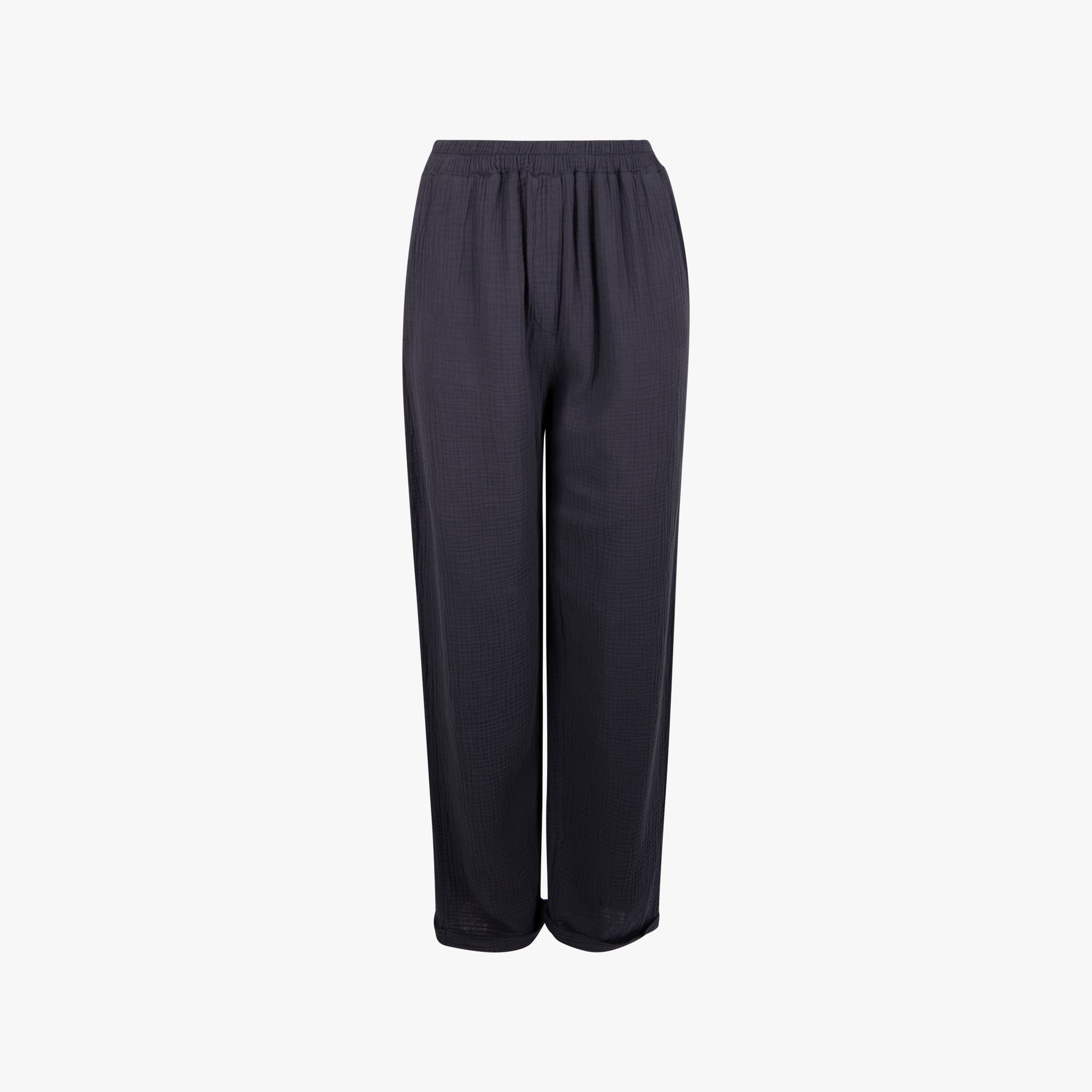 Hose Musselin | blaugrau