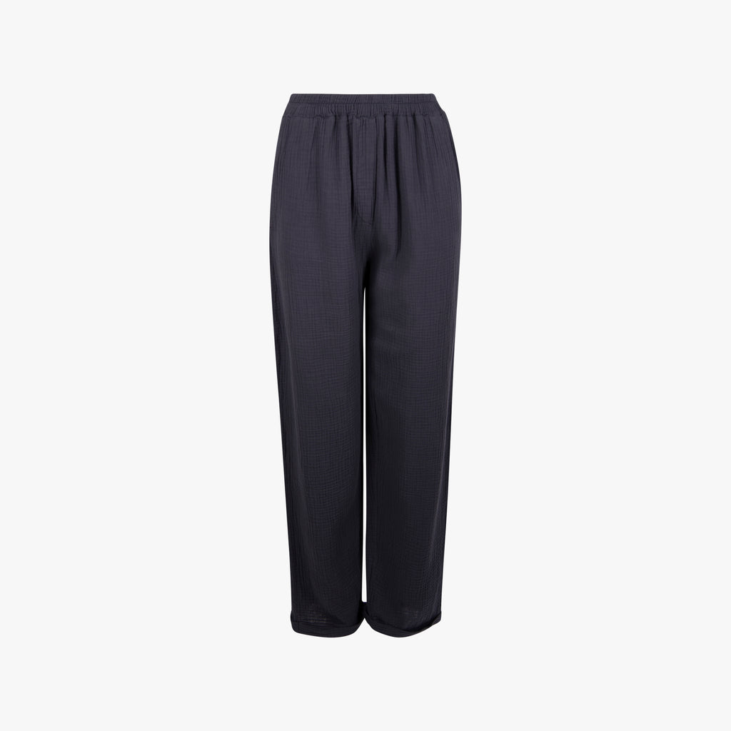 Hose Musselin | blaugrau