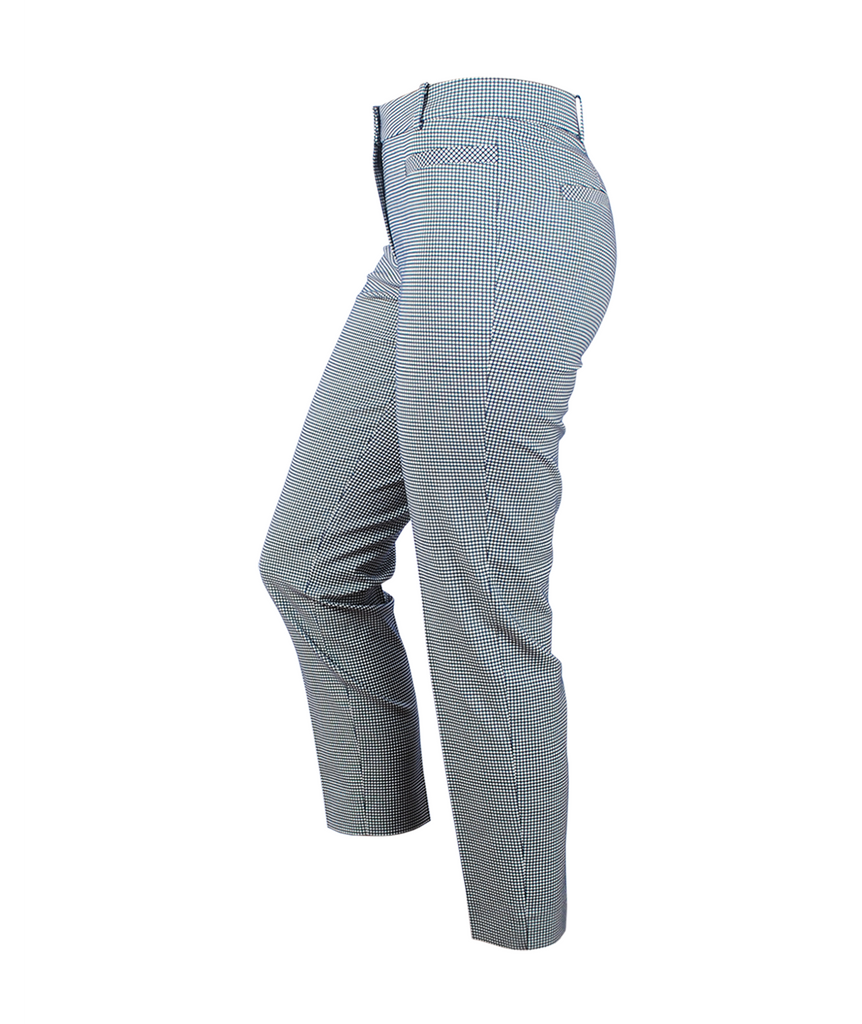 Hose Feinkaro Renira | schwarz-weiß