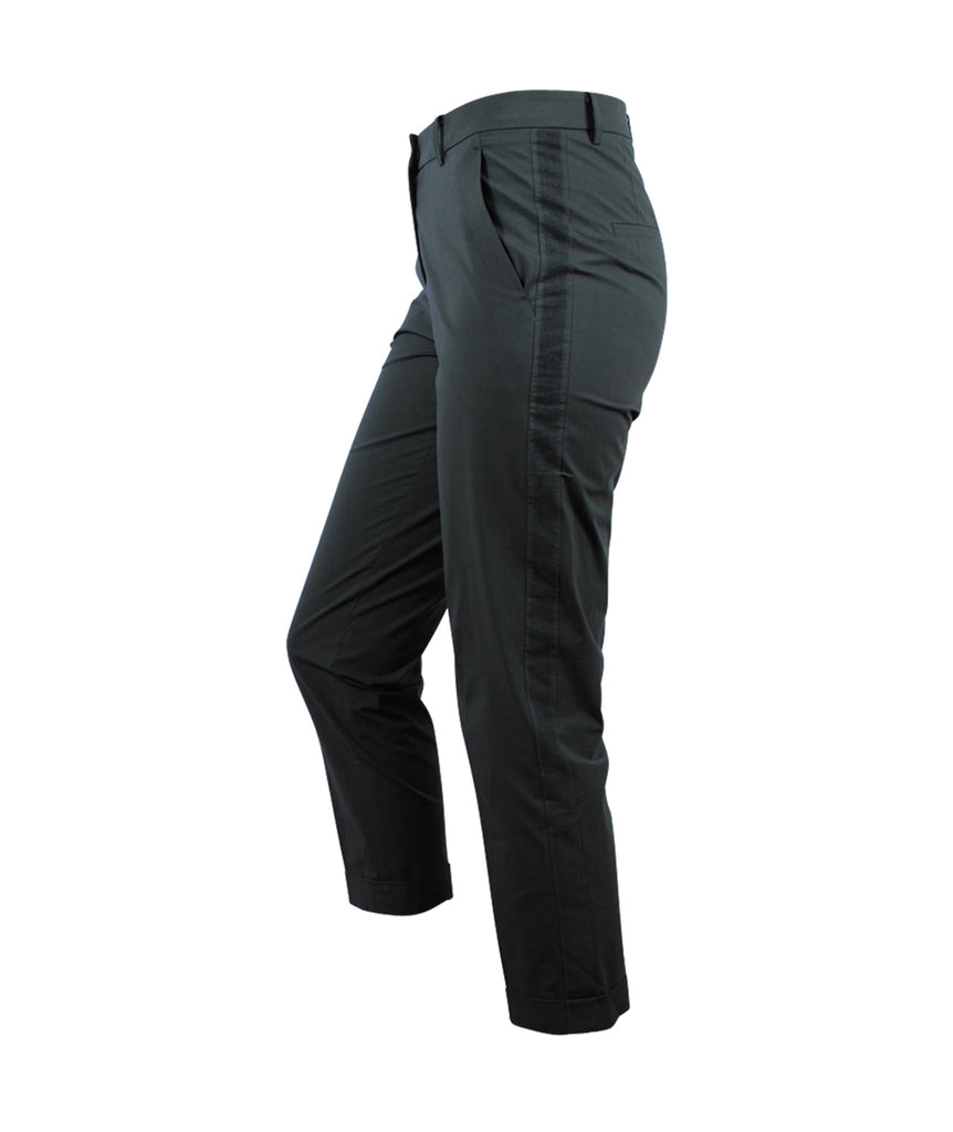 Hose Streifengalon | oliv
